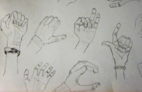 Hand Perspective & Detail Sketches
