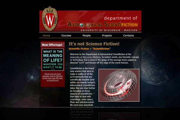 UW - Astronomical Scientifiction Website