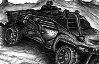 Borderlands Fantasy Vehicle Sketch