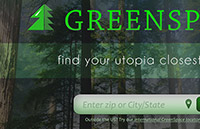 Landing Page UI mockup (GreenSpace)