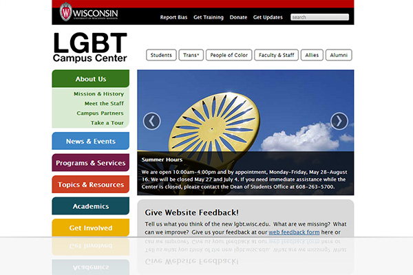 LGBT Campus Center Website