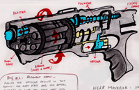 Nerf Gun Firing Mechanism Sketch