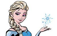 Vector Illustration: Queen Elsa (from Frozen)