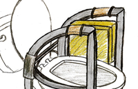 Walker [D-Frame] Redesign: Toilet Fit & Compatibility Sketch