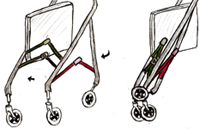 Walker Concepts Folding Mechanism Sketches