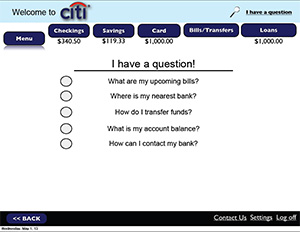 Final Design of Accessible Online Banking site showing upgraded interface with more robust options; links to larger version of same image